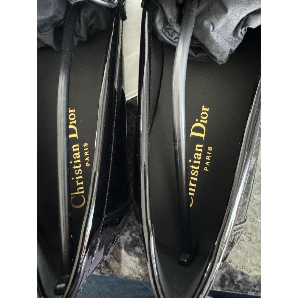 $1300 Authentic Dior Diorissimo Loafer Sz 37.5 US 7.5 Black Leather Dress Shoes‎ - Picture 12 of 16